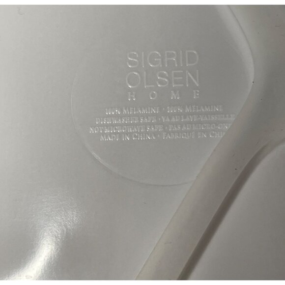 Sigrid Olsen Home Set Of 4‎ Melamine Divided Plates With Sea Turtle Design New! - Picture 8 of 8